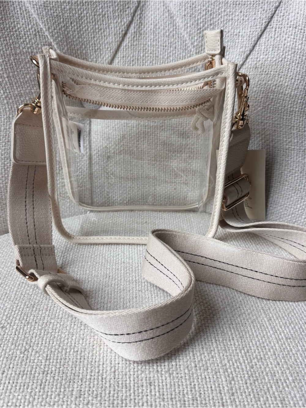 Universal Thread Everyday Crossbody Stadium Bag Stucco Clear, NWT - Picture 2 of 11